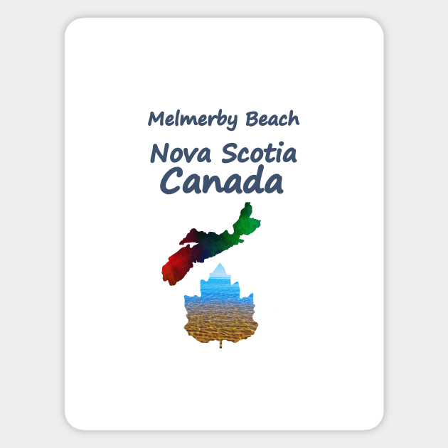 MELMERBY Beach Nova Scotia Sticker by SartorisArt1